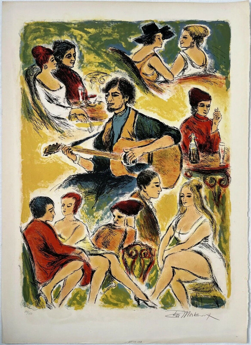 IRA MOSKOWITZ LITHOGRAPH UNFRAMED PENCIL SIGNED PICK1