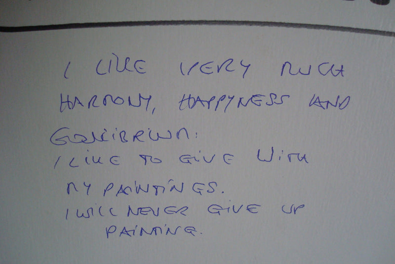 Carin Palcer 2014 "Princess" Original Painting Oil on Canvas imposed on board