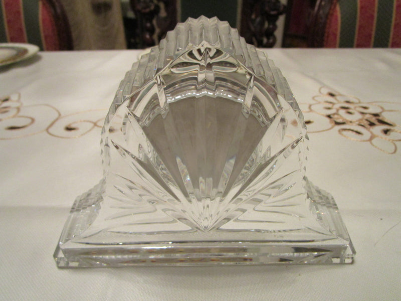 "Waterford" Ireland Crystal Mantel Shelf Desk Clock[A]