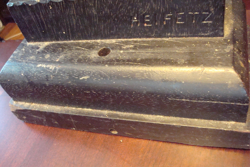 YASHA HEIFETZ 1960s Walnut hand carved Art Deco lamp -base- "Matador" original