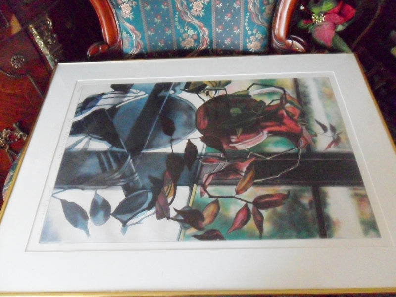 Jane Goldman (American 1951) "Dallas Reflections # 22" 1986, Lithograph signed