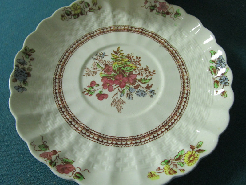 Copeland Spode China cup and saucer Rosalie Pattern,Made in England, S1878 [83]