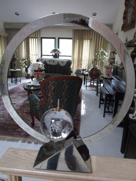 Philippe Jean table lamp  missing the bird metal and glass ltd edition of 300