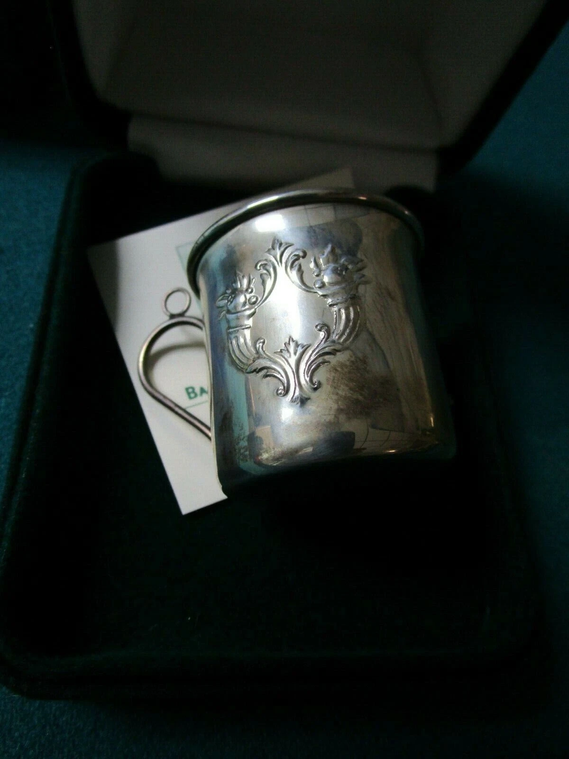 Reed & Barton Sterling / Silverplate Christmas Ornaments Snowman Bell Cup Pick1^