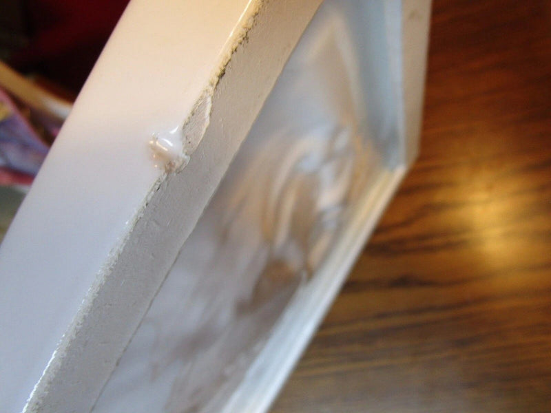 Religious Plaque Virgen Mary And The Archangel Glazed Ceramic ^^