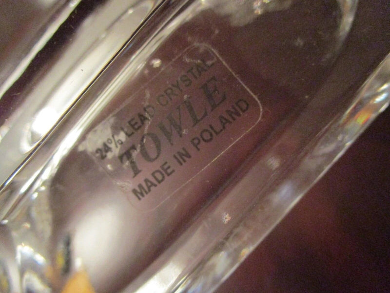 TOWLE MADE IN POLAND CRYSTAL TABLE CROSS 9" TALL [10D]