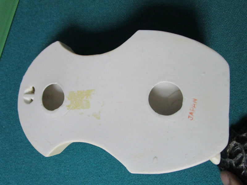 Holy Water Font Bisque And Gold  Made In Japan   Midcentury 6"