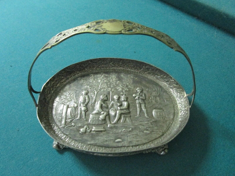 Victorian" DERBY" SP Co. England, Asthetic Bridal  silverplate tray hammered