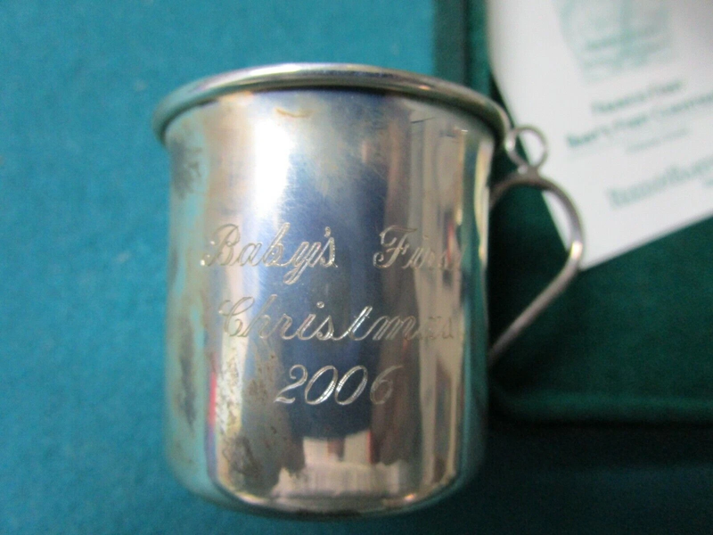 Reed & Barton Sterling / Silverplate Christmas Ornaments Snowman Bell Cup Pick1^