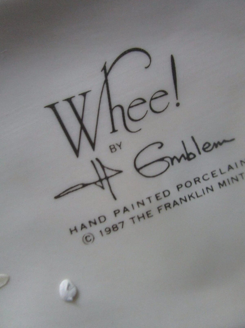 Franklin Mint "Whee!!" Group Figurine Playful Penguins