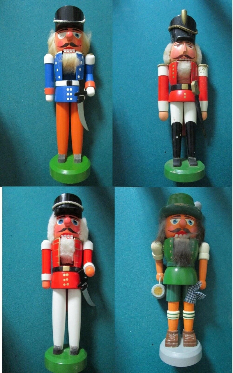 CHRISTMAS NUTCRACKER GUARDS ERZGEBIRGE GERMANY WOOD 11" PICK 1