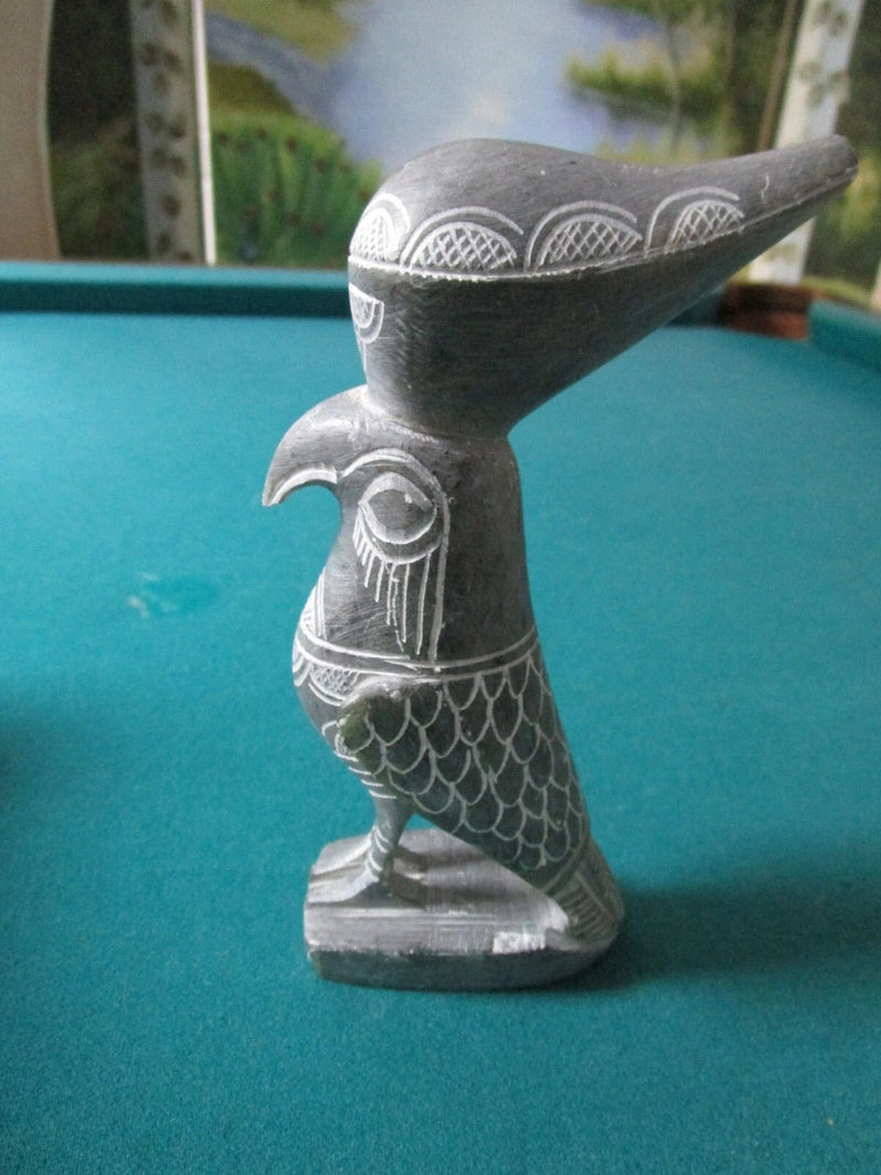 BLACK ROOSTER CERAMIC FIGURINE SCULPTURE 11'  *