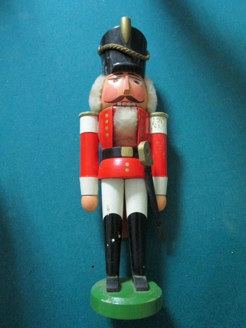 CHRISTMAS NUTCRACKER GUARDS ERZGEBIRGE GERMANY WOOD 11" PICK 1