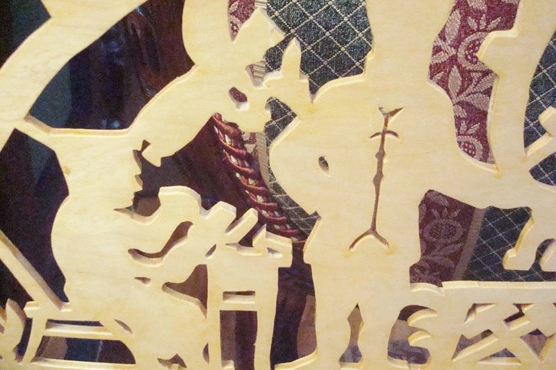 German Erzgebirge Wooden Menorah, Hand Carved Wood, New Original ^^^