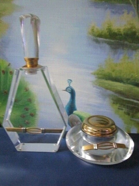 Lucite 3 PCS Candle Holders Modernism