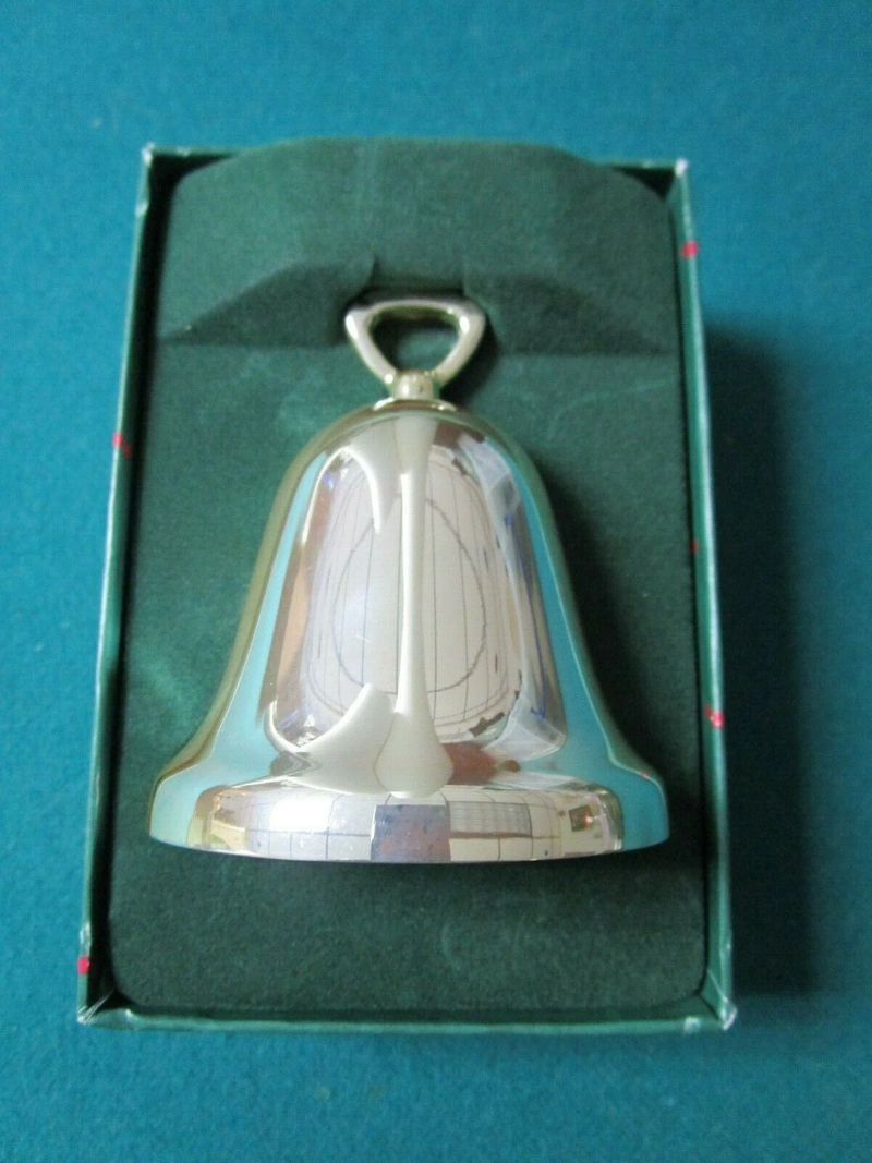 Reed & Barton Sterling / Silverplate Christmas Ornaments Snowman Bell Cup Pick1^