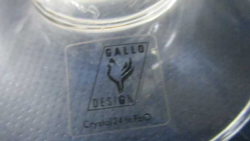 Vintage 4 Champagne Glasses GERMAN GALLO Ribbed Crystal Glasses C1980^^^