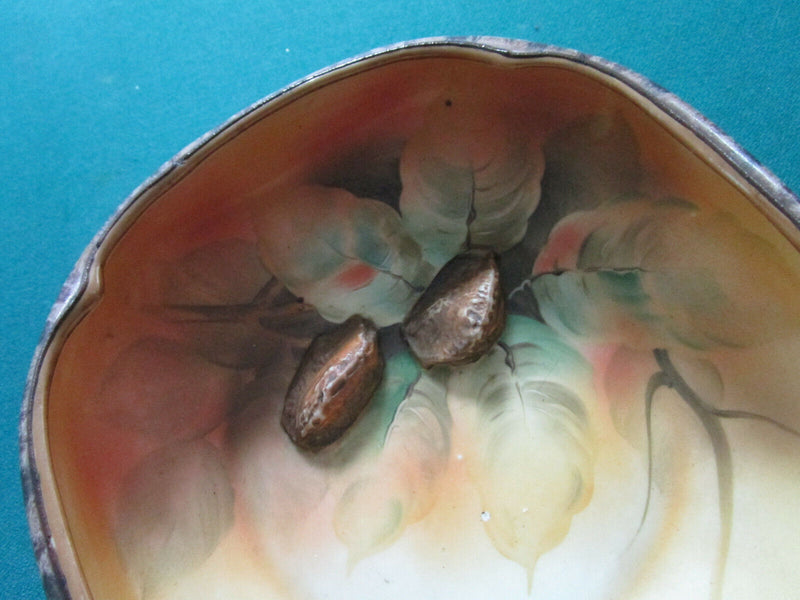ANTIQUE VINTAGE NIPPON JAPAN POTTERY BOWL VANITY DISH HAIR RECEIVER FRUITS PICK1