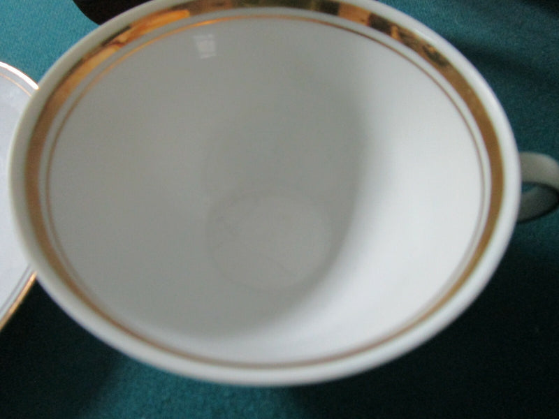 Jahre Bareuther Waldsassen Diadem Bavaria Germany Cup Saucer Gold Rim ^^^^^