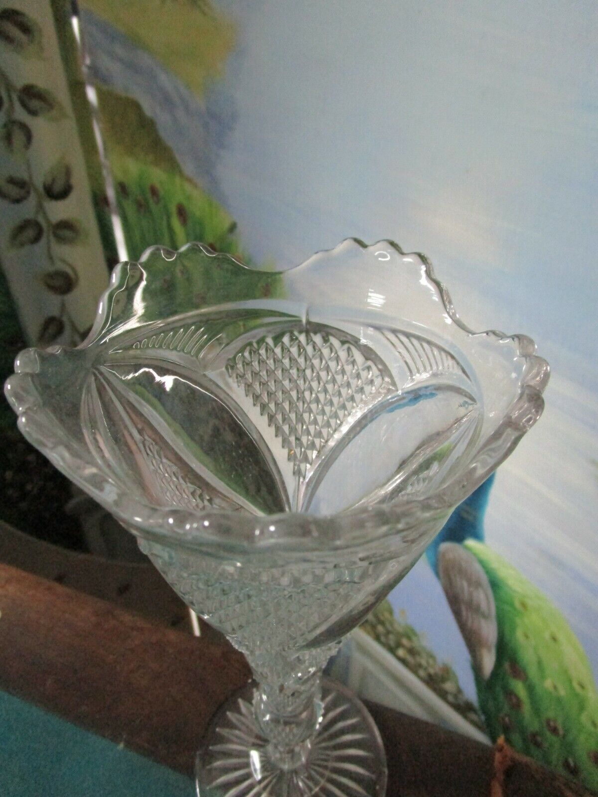 AMERICAN BRILLIANT and PRESSED GLASS - PUNCH BOWL VASE ICE BUCKET  DISH PICK 1