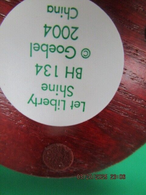 Hummel Let Liberty Shine 3.50" New In Box With Certificates figurine 2004 ^^^