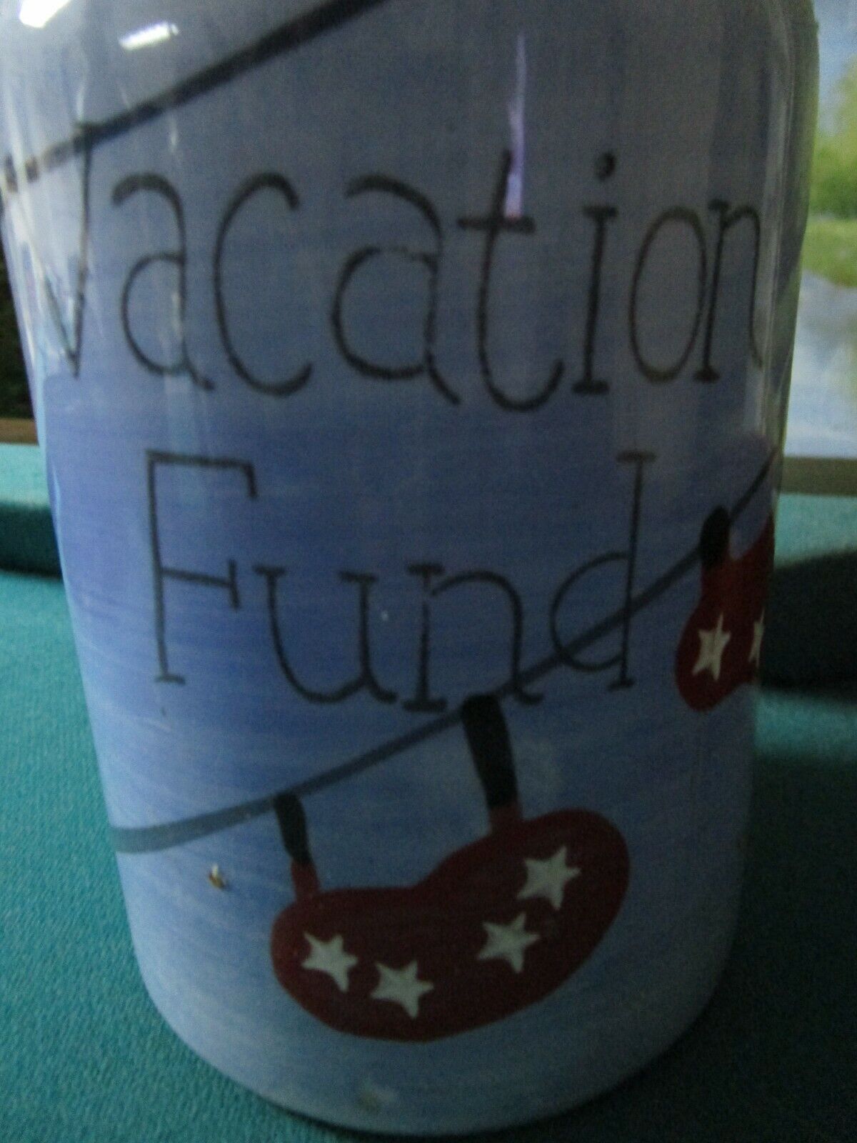 Vacation Fund Pottery MILK Bottle COIN BANK