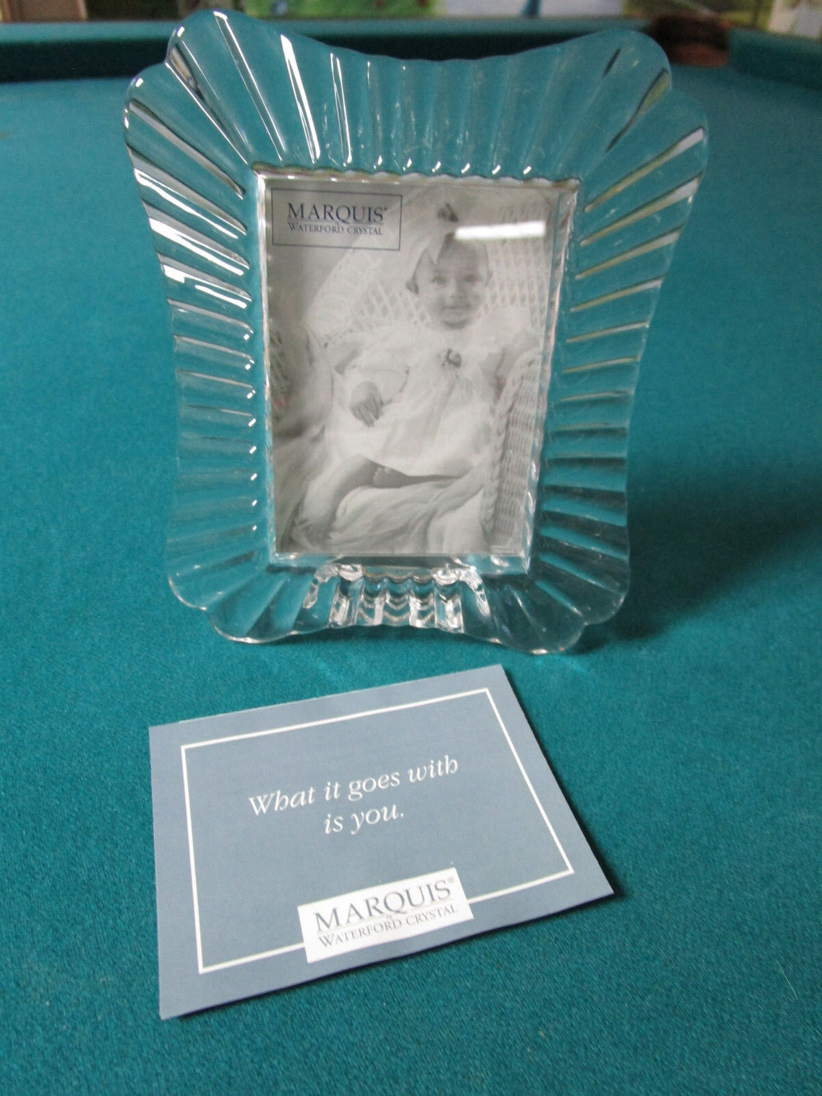 WATERFORD  CRYSTAL PICTURE FRAME NIB [a4-r15]