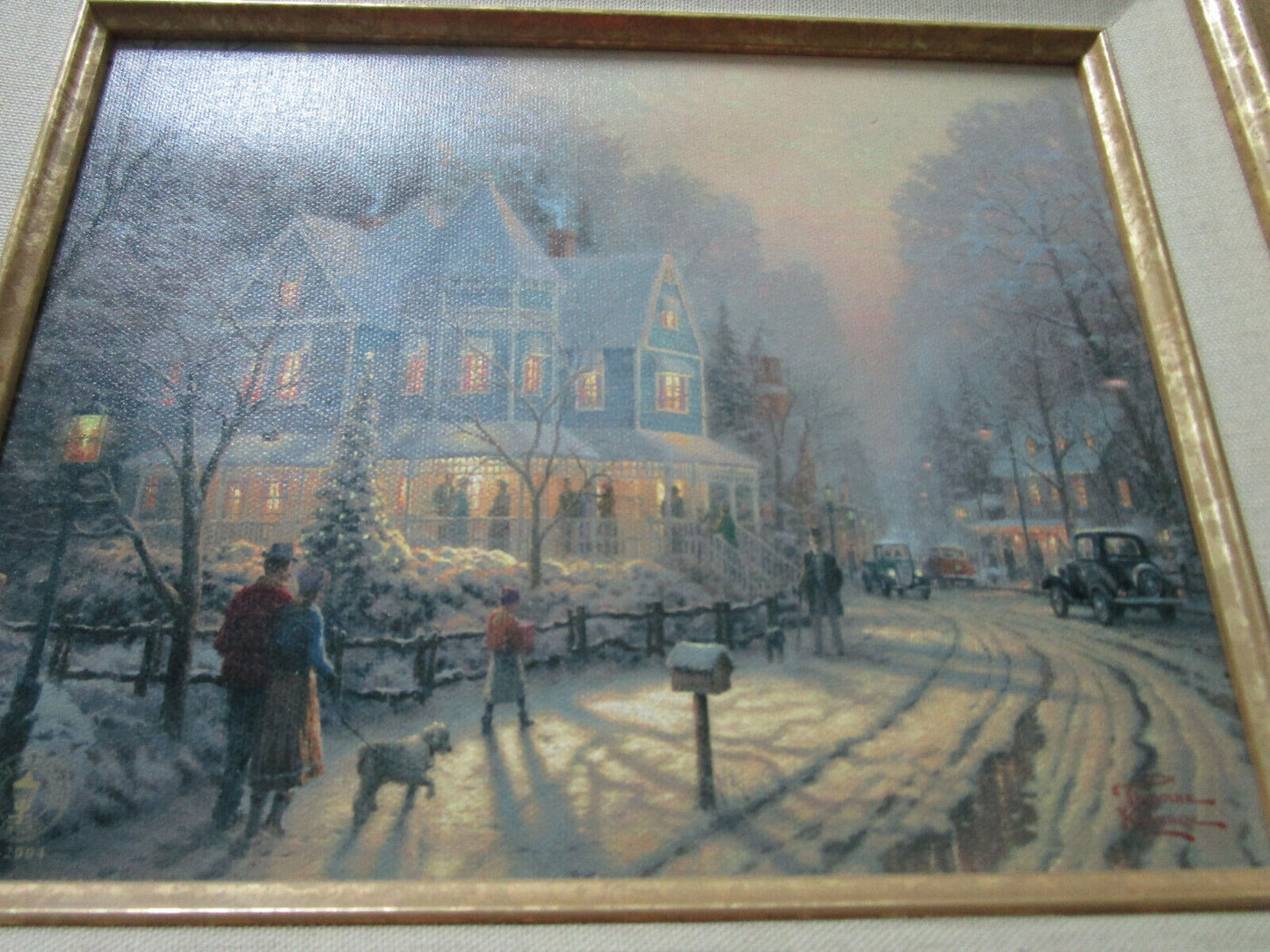 THOMAS KINKADE BOOKPLATES "STEPPING STONE COTTAGE" & "A HOLIDAY GATHERING" PICK