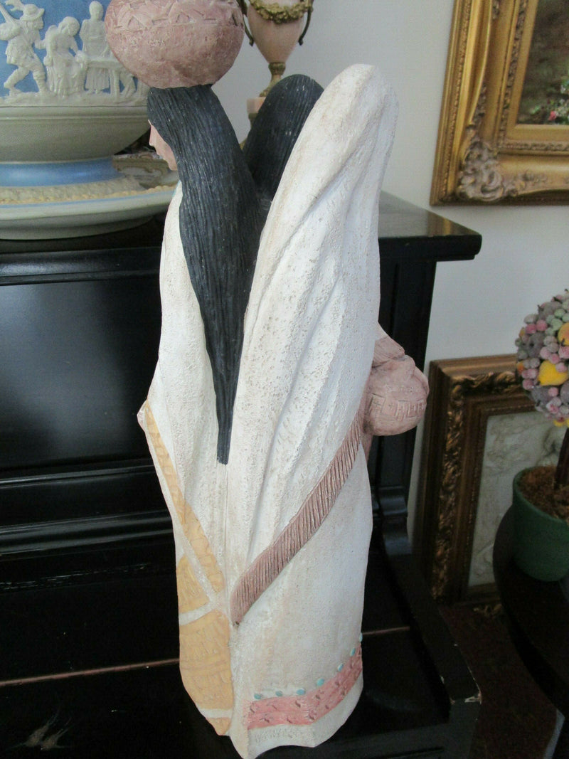 EARTH WIND & FIRE  SOUTHWESTERN INDIAN WOM 1988-Austin SCULPTURE FIGURINE