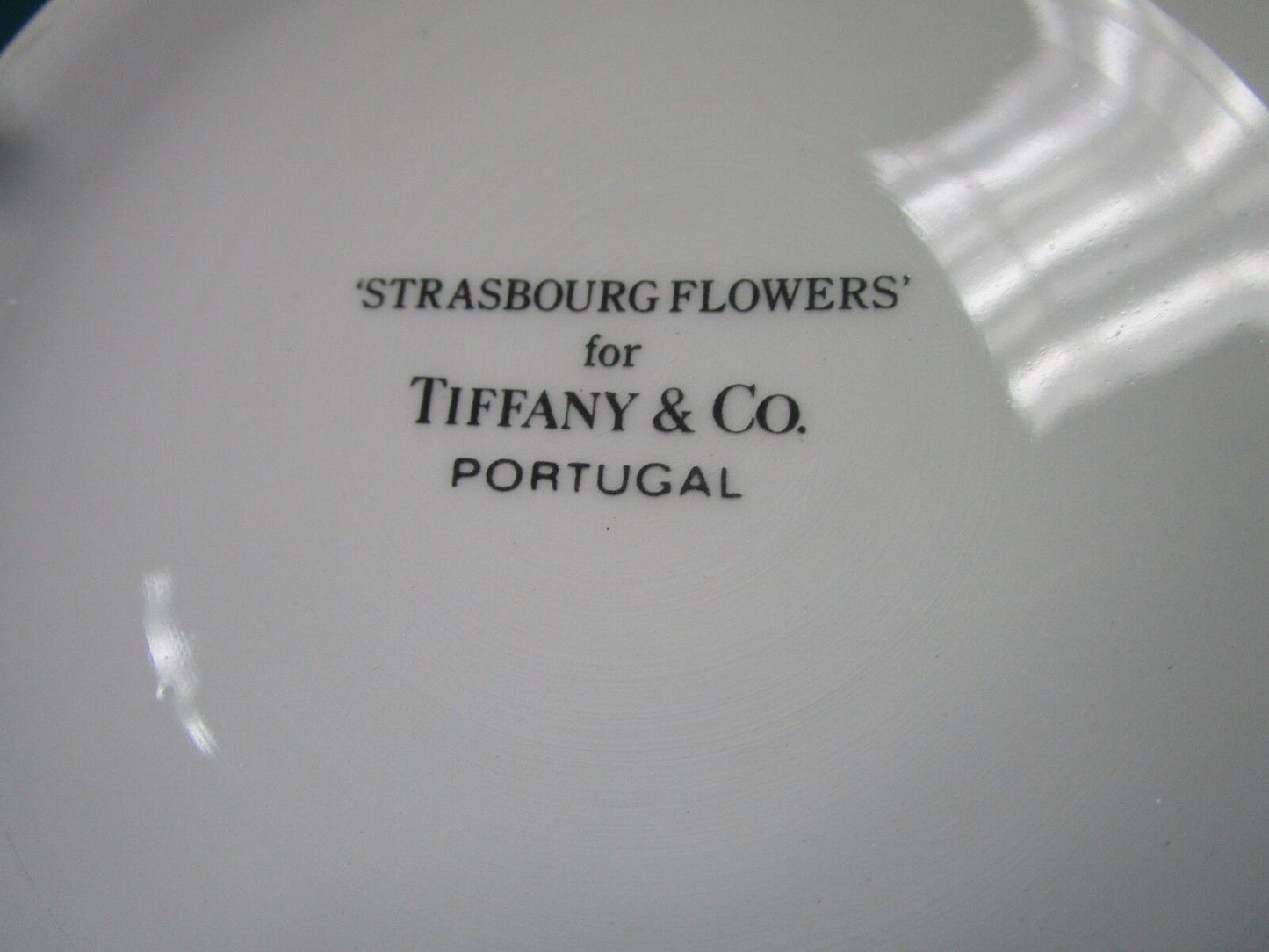 TIFFANY & CO. PORTUGAL BOWL STRASBOURG FLOWERS original