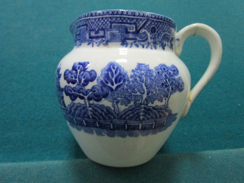Creamer Adams & Sons Staffordshire Blue Transferware Antique Rare [60C]