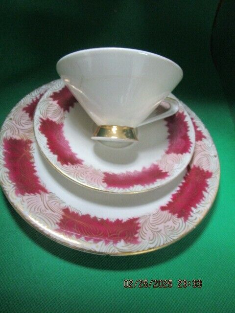 SCHALLER GERMANY TRIO CUP SAUCER PLATE [170A]