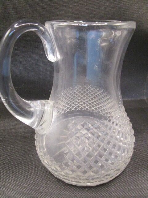 American Brilliant pitcher diamond design star bottom 7 1/4 x 6"