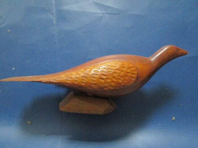 ABDEL MASON PRIMITIVE SCULPTURE CARVED BIRD 8 12/"