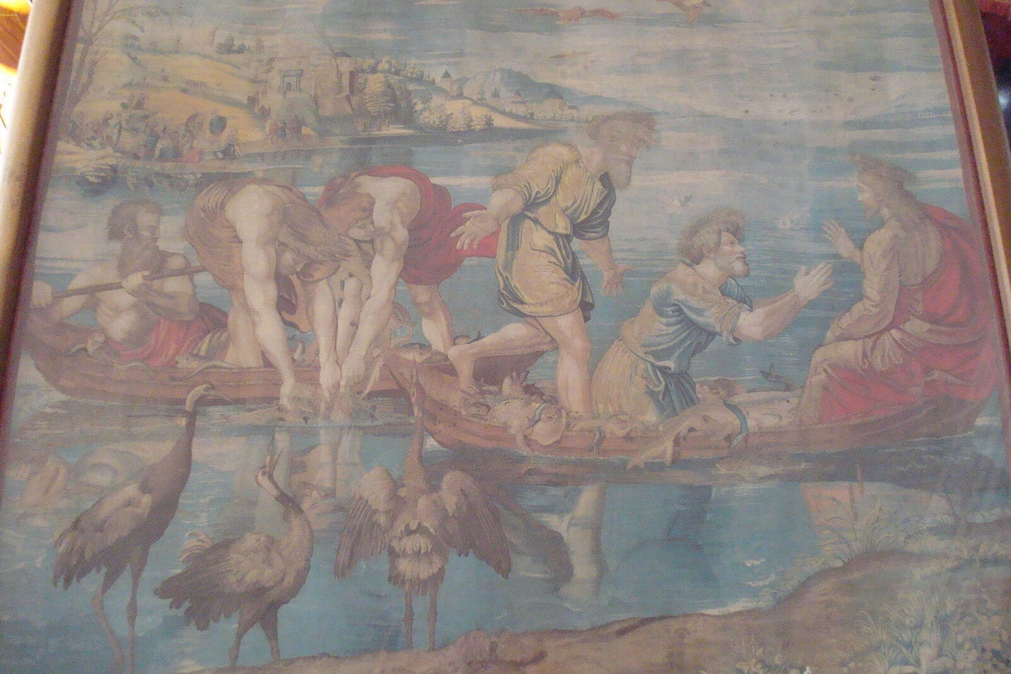 The Miraculous Draught of Fishes by Raphael 1519,framed print,Vatican Collection