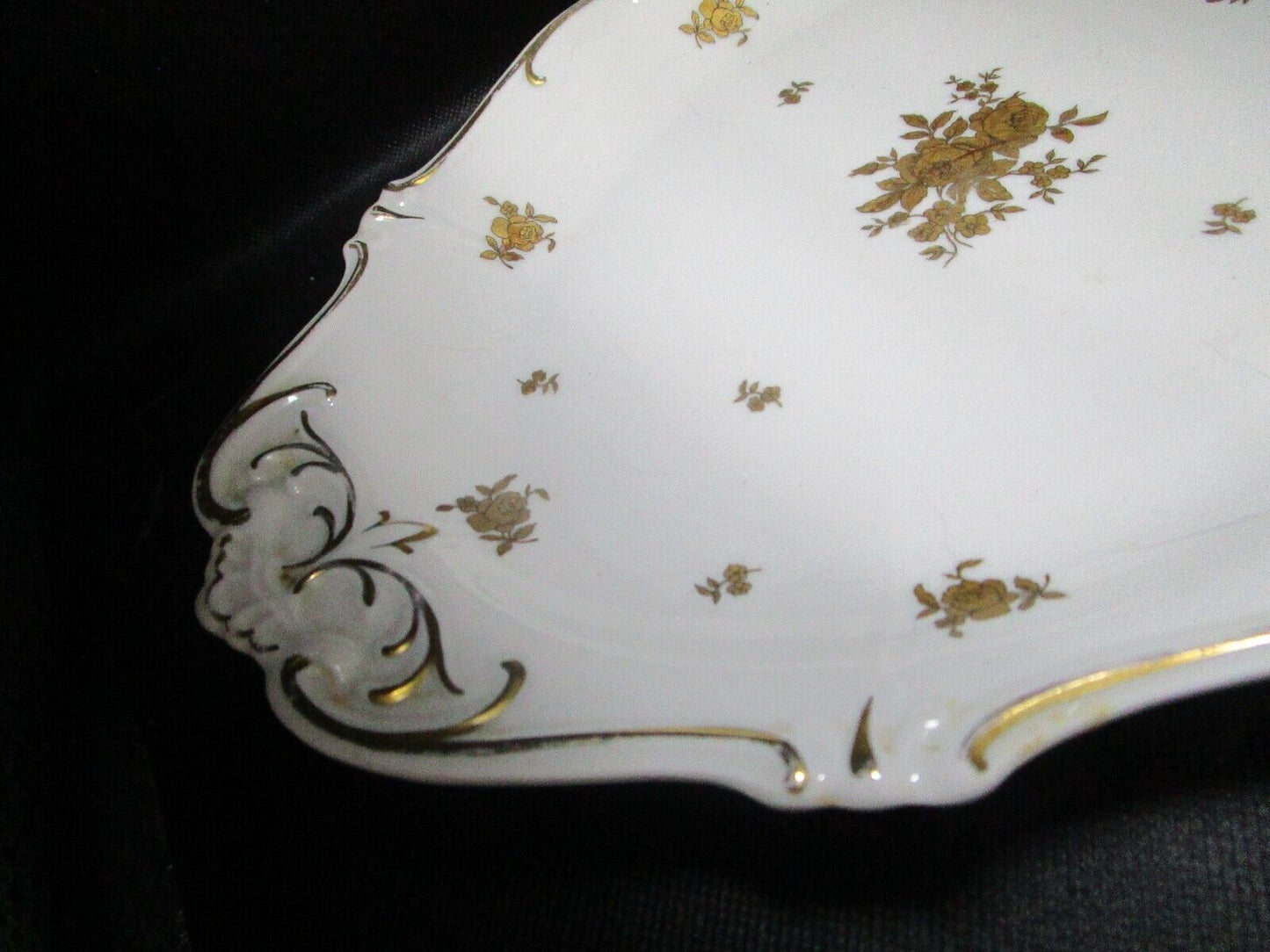 Weimar Germany fine bone china Katarina pattern oval tray c1940s