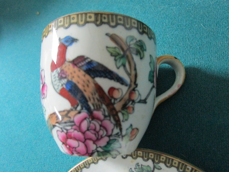 Coffee Cup Saucer F.Winkle /Pheasant -Copeland Spode- Royal Staffordshire Pick1^