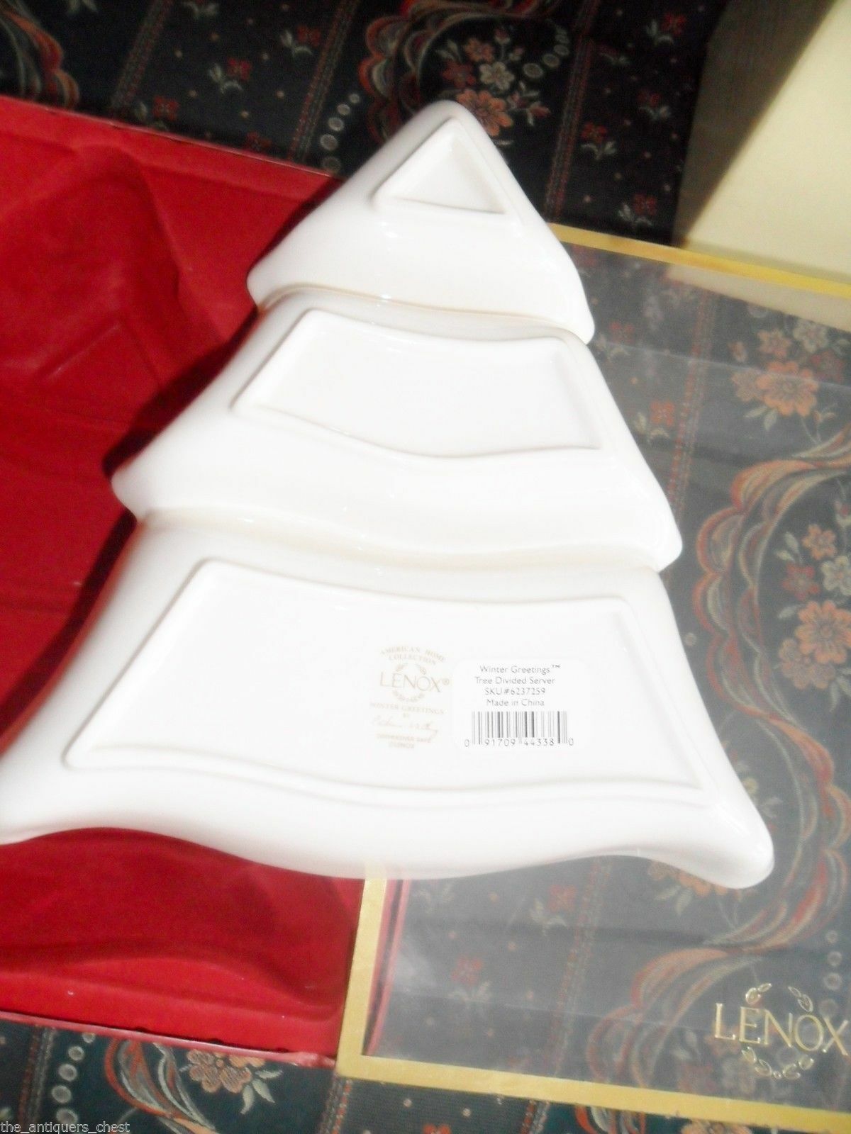 LENOX HOLIDAY CHRISTMAS TRAY AND TRIVET SERVERS ORIGINAL PICK1 ^^