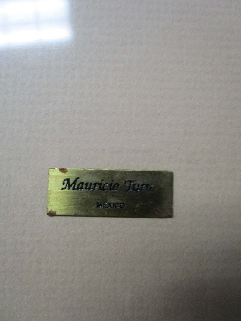 MAURICIO TURU WATERCOLOR ON COTTON PAPER PROFESIONALLY FRAMED