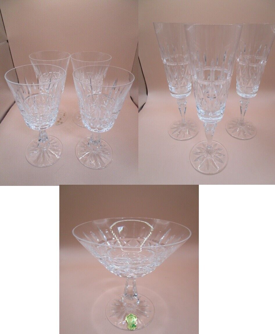 WATERFORD KYLEMORE WINE CHAMPAGNE SHERBET GLASSES PICK1