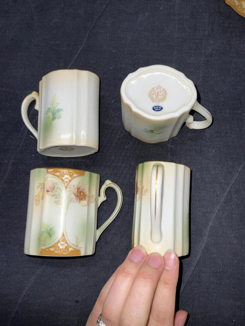 R.S. Japan Porcelain Teapot & Teacups 5 pcs
