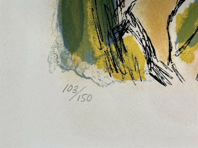 IRA MOSKOWITZ LITHOGRAPH UNFRAMED PENCIL SIGNED PICK1