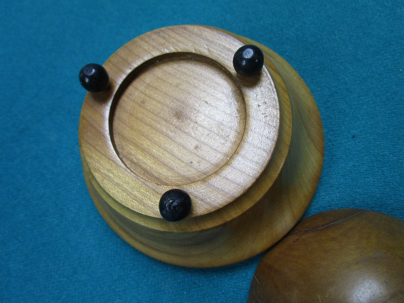 Wooden Trinket Box, Round Handmade ^^^