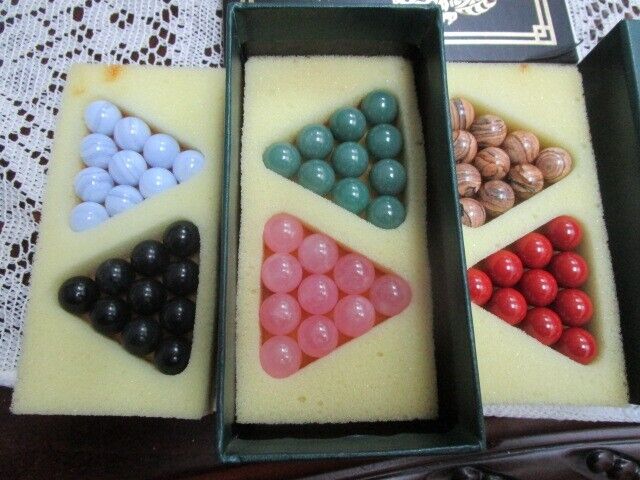 1990 Franklin Mint Collector’s Edit Chinese’s Checker 24kt Gold AND GEMSTONES