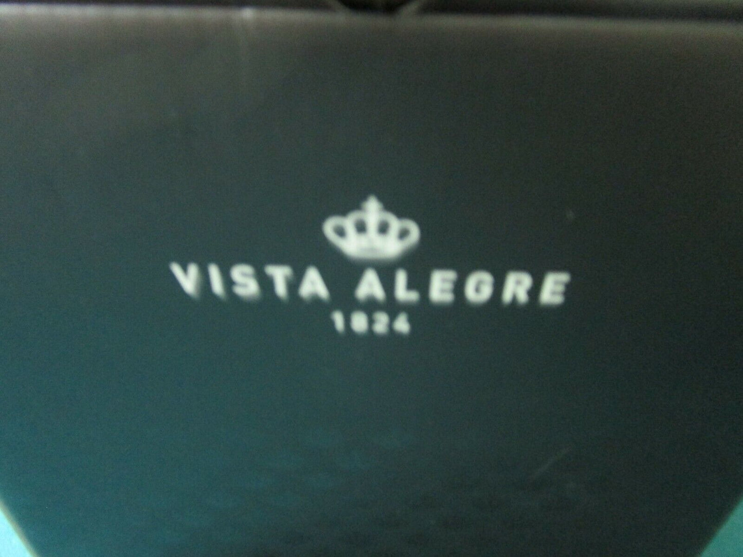 VISTA ALEGRE PORTUGAL 4 GLASSES TUMBLERS DIAMOND PATTERN 5 1/4" -NEW IN BOX