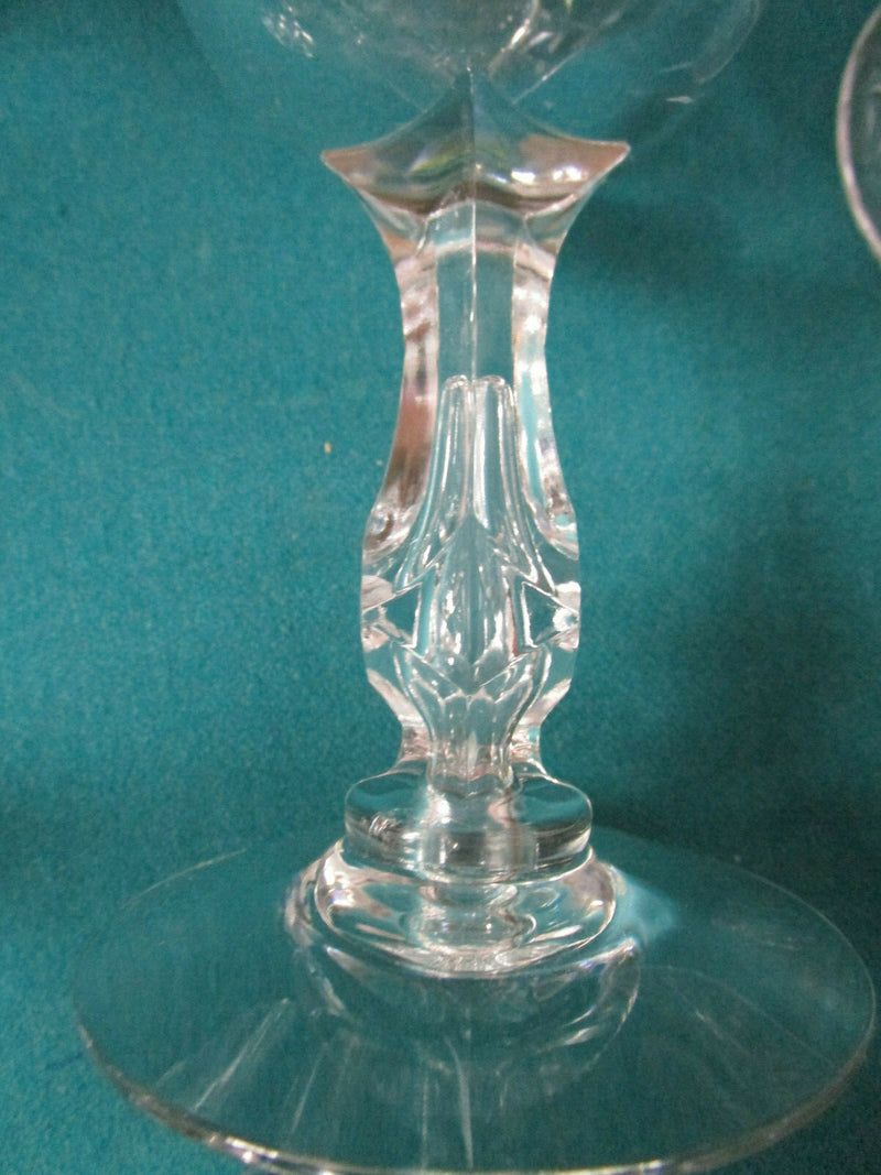 CONTEMPORARY CRYSTAL GLASSES ETCHED TIFFIN, MILLER ROGASKA, LENOX, PICK1