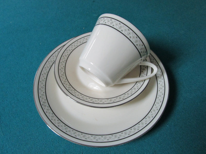 Lenox Trio Cup Saucer Plate Future Pattern ^^^