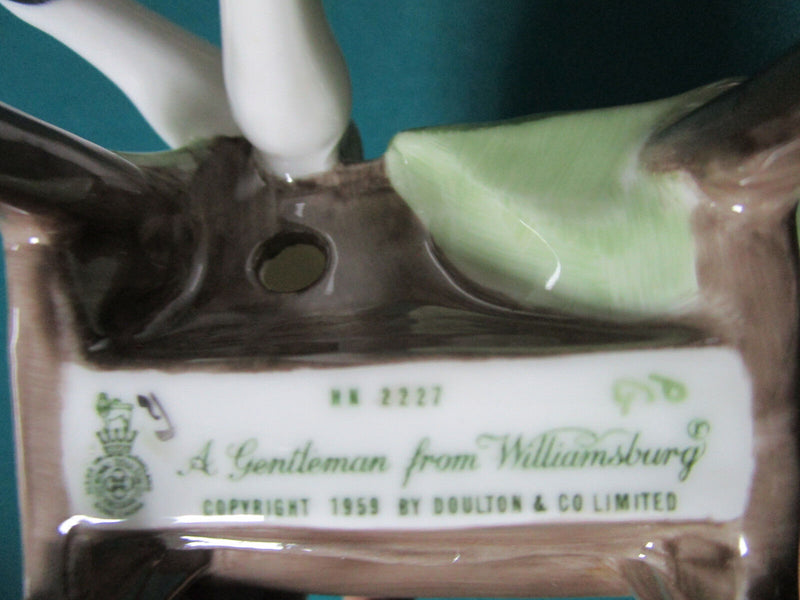 Royal Doulton Williamsburg Figurines: -A Gentleman- And -Wigmaker - Pick