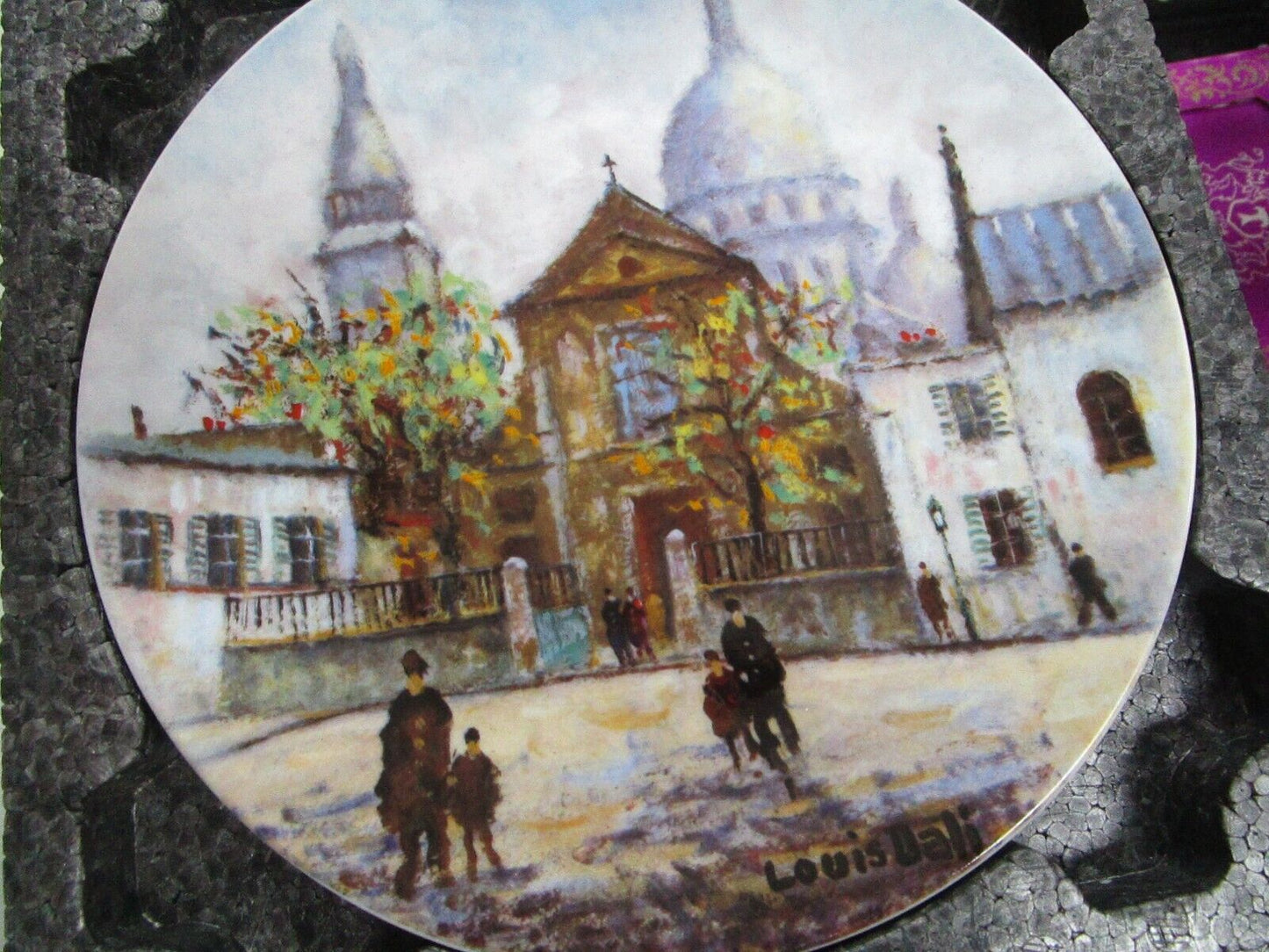 D'ARCEAU LIMOGES FRANCE COLLECTOR PLATE L'EGLISE SIGNED IN PLATE ^^