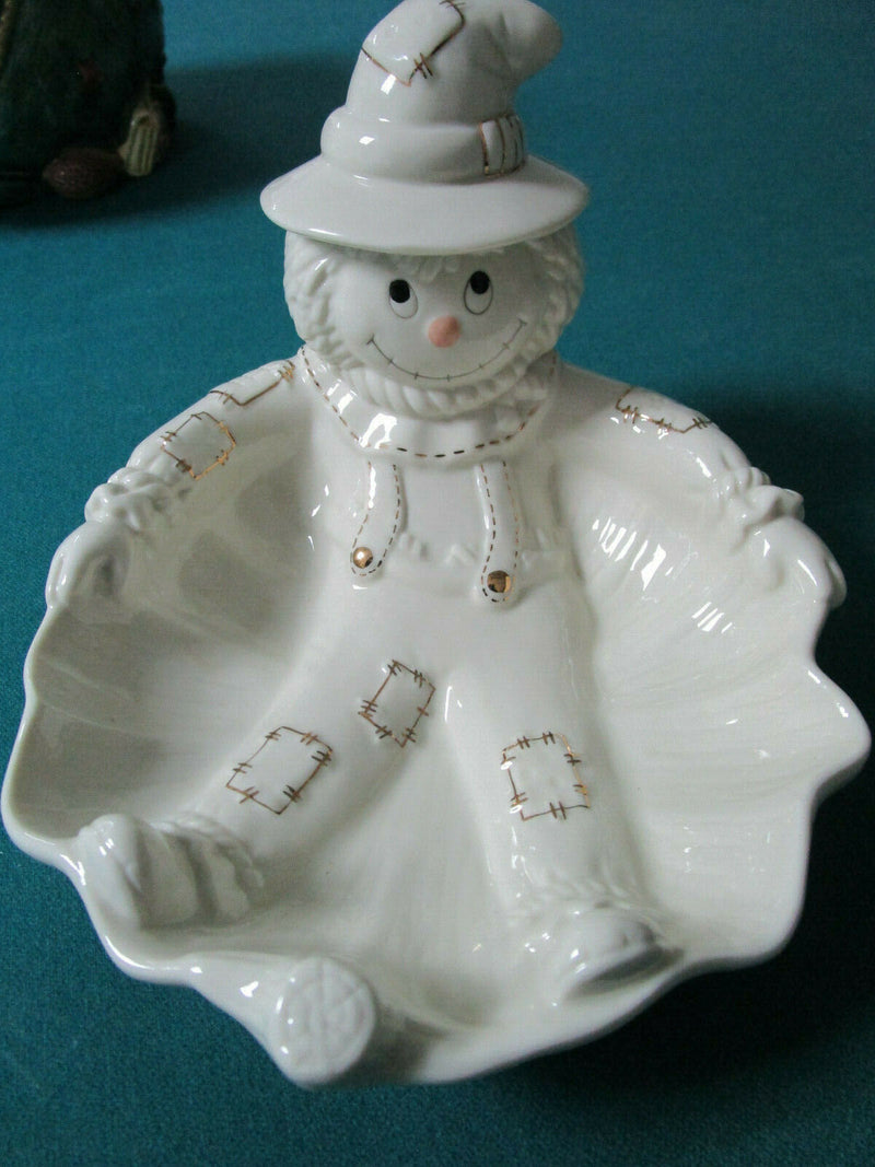Lenox Candy Dish Asthray Santa "Petals & Pearls"  Christmas Holiday Orig  Pick1^